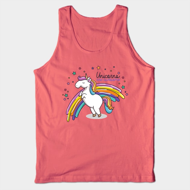 Unicorns Are Awesome Tank Top by Vegan Squad